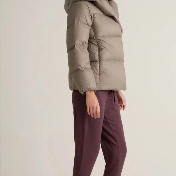 Quince Taupe Puffer Jacket - Picture 2 of 9